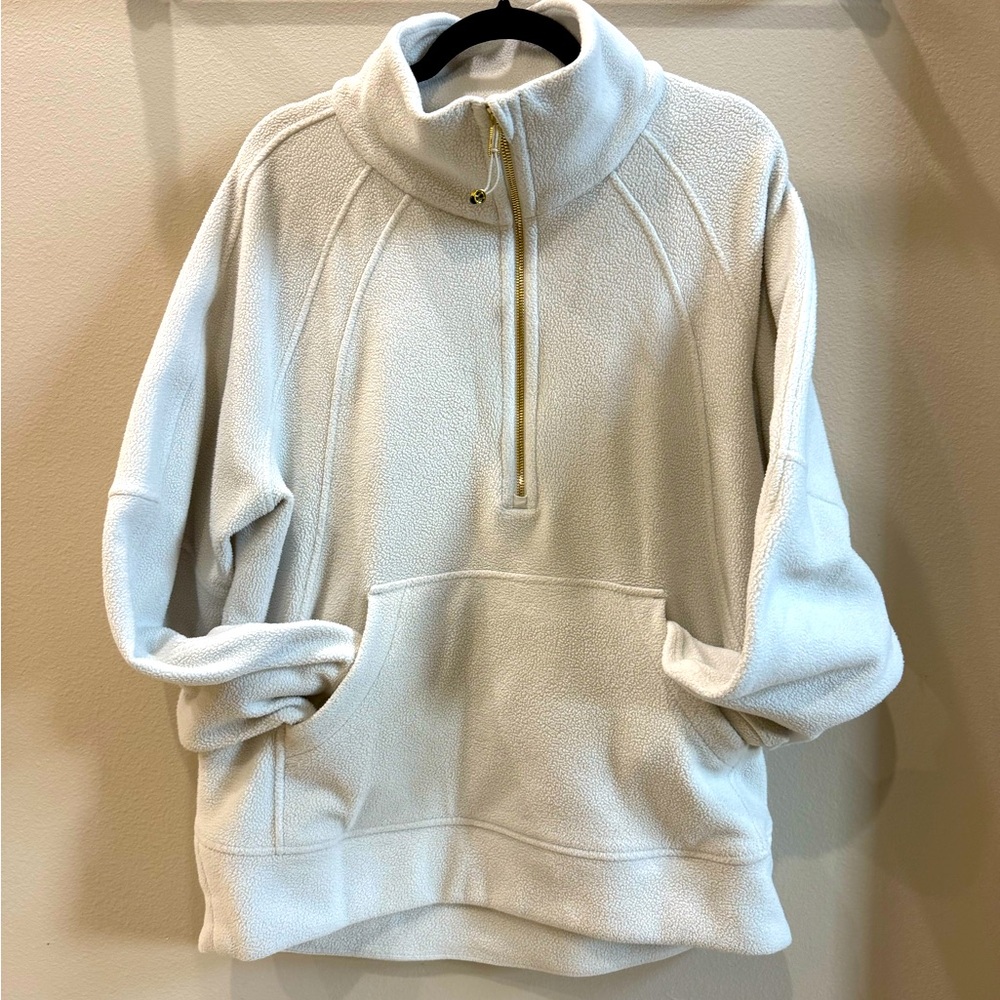 Cozy Lululemon oversized Scuba Fleece Pullover with Half-Zip